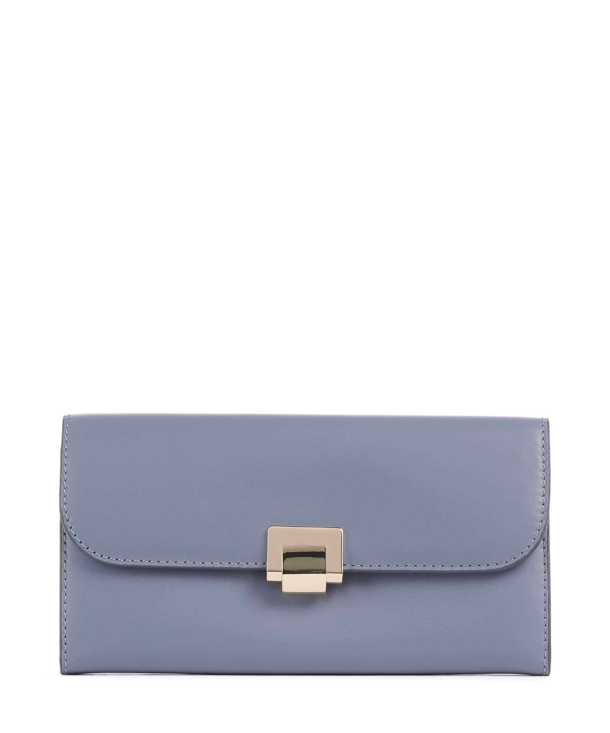 Jessie Monedero cuero de grano fino azul-gris En oferta