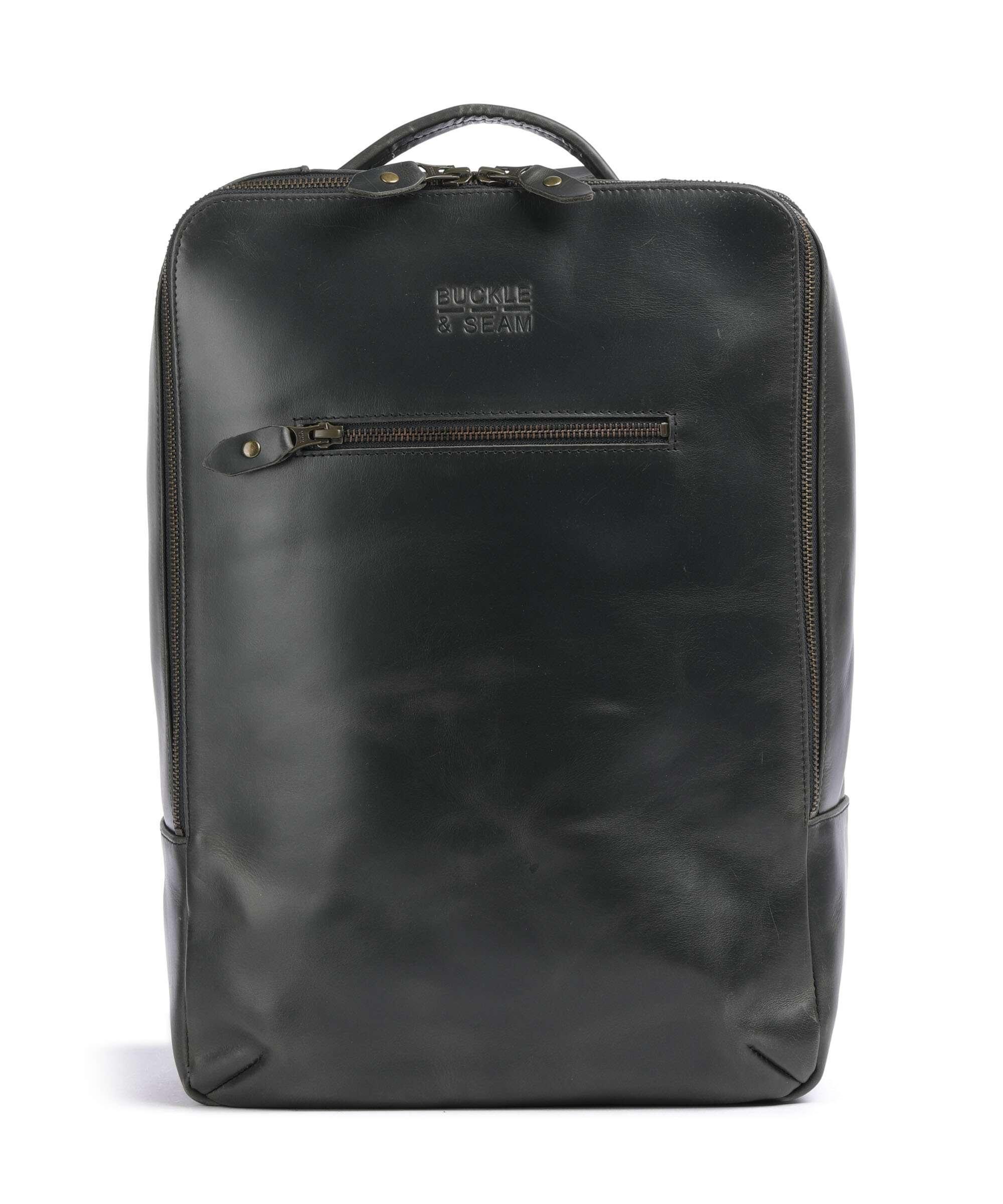 Crazy Horse Leon Mochila 15″ cuero gris oscuro